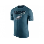 Men's Philadelphia Eagles Nike Midnight Green Legend Staff Practice Performance T-Shirt