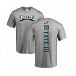 Nike Philadelphia Eagles #19 Golden Tate III Ash Backer T-Shirt