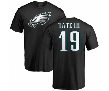 Nike Philadelphia Eagles #19 Golden Tate III Black Name & Number Logo T-Shirt