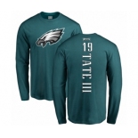 Nike Philadelphia Eagles #19 Golden Tate III Green Backer Long Sleeve T-Shirt