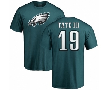 Nike Philadelphia Eagles #19 Golden Tate III Green Name & Number Logo T-Shirt