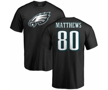 Nike Philadelphia Eagles #80 Jordan Matthews Black Name & Number Logo T-Shirt