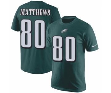 Nike Philadelphia Eagles #80 Jordan Matthews Green Rush Pride Name & Number T-Shirt