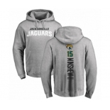 Football Jacksonville Jaguars #15 Gardner Minshew II Ash Backer Pullover Hoodie