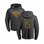 Football Jacksonville Jaguars #15 Gardner Minshew II Ash One Color Pullover Hoodie