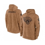 Men's Jacksonville Jaguars 2023 Brown Salute to Service Pullover Hoodie