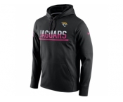 Men's Jacksonville Jaguars Black Breast Cancer Awareness Circuit Performance Pullover Hoodie