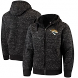 Men's Jacksonville Jaguars G-III Sports by Carl Banks Heathered Black Discovery Sherpa Full-Zip Jacket