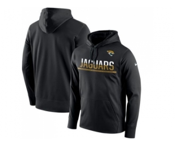 Men's Jacksonville Jaguars Nike Black Sideline Circuit Pullover Performance Hoodie