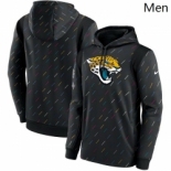 Men's Jacksonville Jaguars Nike Charcoal 2021 NFL Crucial Catch Therma Pullover Hoodie