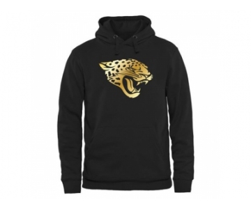 Men''s Jacksonville Jaguars Pro Line Black Gold Collection Pullover Hoodie