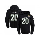 Nike Jacksonville Jaguars #20 Jalen Ramsey Black Name & Number Pullover NFL Hoodie