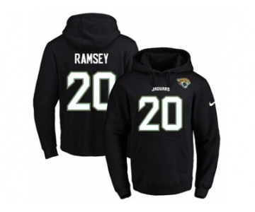 Nike Jacksonville Jaguars #20 Jalen Ramsey Black Name & Number Pullover NFL Hoodie