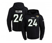 Nike Jacksonville Jaguars #24 T.J. Yeldon Black Name & Number Pullover NFL Hoodie