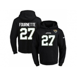 Nike Jacksonville Jaguars #27 Leonard Fournette Black Name & Number Pullover NFL Hoodie