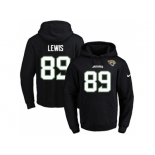 Nike Jacksonville Jaguars #89 Marcedes Lewis Black Name & Number Pullover NFL Hoodie