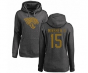 Football Women's Jacksonville Jaguars #15 Gardner Minshew II Ash One Color Pullover Hoodie