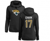 Football Women's Jacksonville Jaguars #17 DJ Chark Black Name & Number Logo Pullover Hoodie