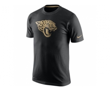 Men's Jacksonville Jaguars Nike Black Championship Drive Gold Collection Performance T-Shirt