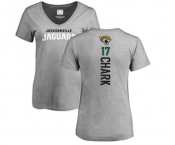 Football Women's Jacksonville Jaguars #17 DJ Chark Ash Backer T-Shirt