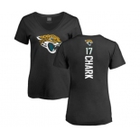 Football Women's Jacksonville Jaguars #17 DJ Chark Black Backer V-Neck T-Shirt