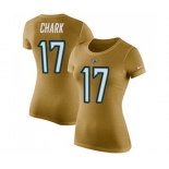 Football Women's Jacksonville Jaguars #17 DJ Chark Gold Rush Pride Name & Number T-Shirt