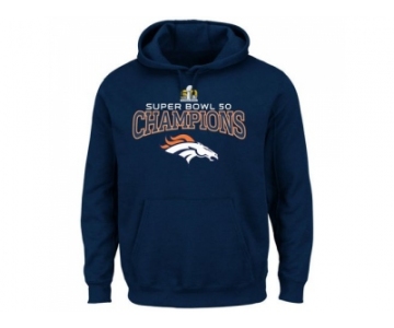 Denver Broncos Majestic Navy Big & Tall Super Bowl 50 Champions Choice VIII Pullover Hoodie