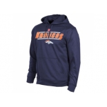 Denver Broncos Majestic Navy Blue Synthetic Hoodie Sweatshirt