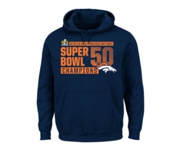 Denver Broncos Majestic Navy Super Bowl 50 Champions Winners Take VIII Hoodie