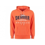 Denver Broncos Majestic Orange First Down Tri-Blend Pullover Hoodie