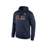 Denver Broncos Nike Navy Gold Collection KO Pullover Performance Hoodie