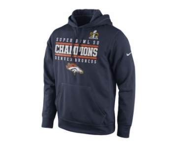 Denver Broncos Nike Navy Super Bowl 50 Champions Celebration Performance Hoodie