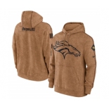 Men's Denver Broncos 2023 Brown Salute to Service Pullover Hoodie