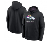 Men's Denver Broncos Black 2024 Crucial Catch Club Pullover Hoodie