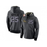 NFL Men's Nike Denver Broncos #25 Chris Harris Jr Stitched Black Anthracite Salute to Service Player Performance Hoodie