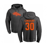 NFL Nike Denver Broncos #30 Phillip Lindsay Ash One Color Pullover Hoodie