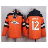 Nike Denver Broncos #12 Paxton Lynch Orange Player Pullover Hoodie