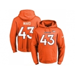 Nike Denver Broncos #43 T.J. Ward Orange Name & Number Pullover NFL Hoodie