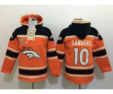 nike nfl jerseys denver broncos #10 sanders black-orange[pullover hooded sweatshirt][sanders]