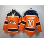 nike nfl jerseys denver broncos #10 sanders blue-orange[pullover hooded sweatshirt][sanders]