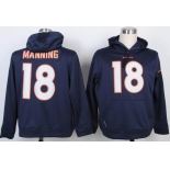 nike nfl jerseys denver broncos #18 manning blue[pullover hooded sweatshirt]