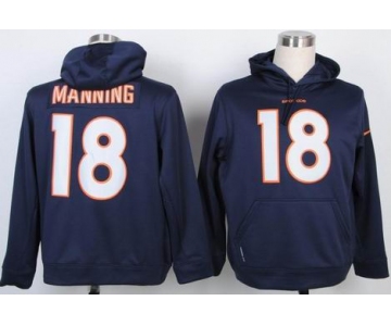 nike nfl jerseys denver broncos #18 manning blue[pullover hooded sweatshirt]