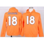 nike nfl jerseys denver broncos #18 manning orange[pullover hooded sweatshirt]