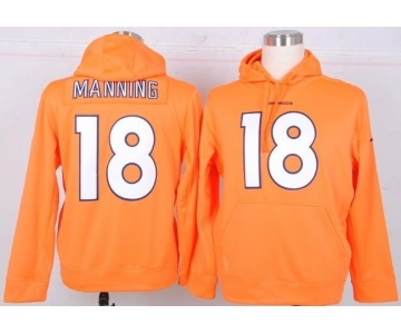 nike nfl jerseys denver broncos #18 manning orange[pullover hooded sweatshirt]