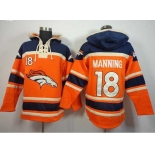 nike nfl jerseys denver broncos #18 peyton manning orange-blue[pullover hooded sweatshirt]