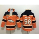 nike nfl jerseys denver broncos #58 miller black-orange[pullover hooded sweatshirt]