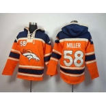 nike nfl jerseys denver broncos #58 miller blue-orange[pullover hooded sweatshirt]