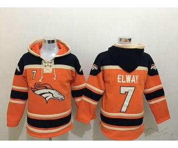 nike nfl jerseys denver broncos #7 elway black-orange[pullover hooded sweatshirt]