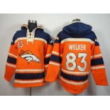 nike nfl jerseys denver broncos #83 welker orange-blue[pullover hooded sweatshirt]