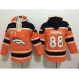 nike nfl jerseys denver broncos #88 thomas black-orange[pullover hooded sweatshirt]